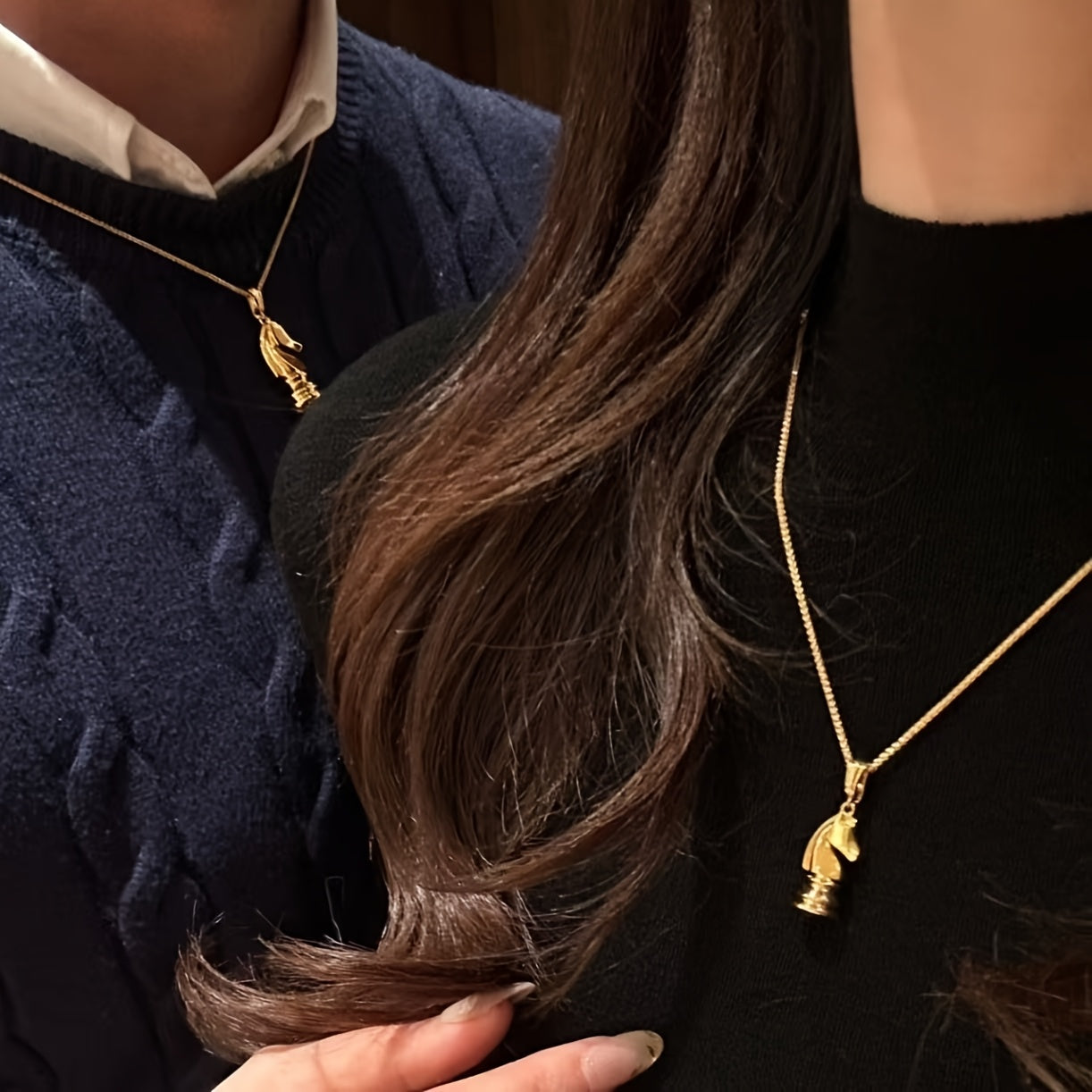 Chess Knight Pendant Necklace