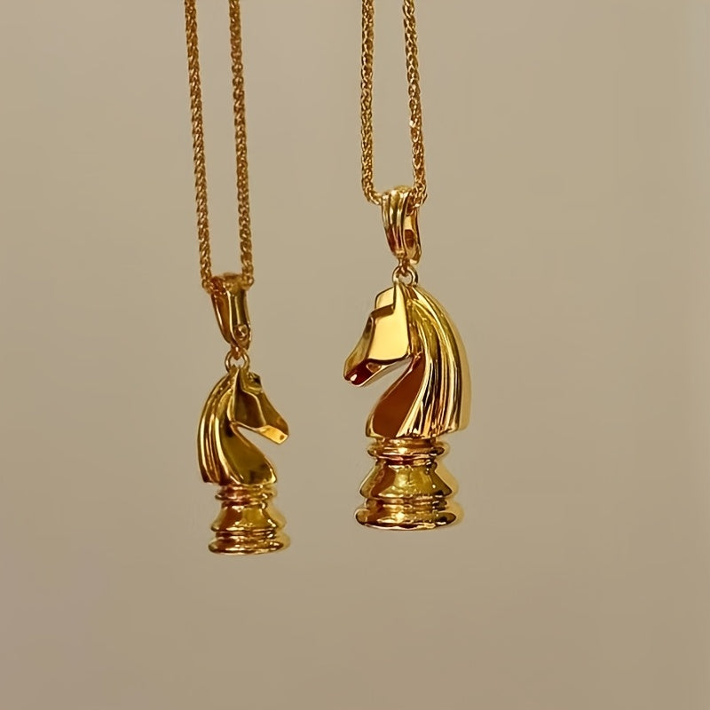 Chess Knight Pendant Necklace