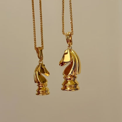 Chess Knight Pendant Necklace