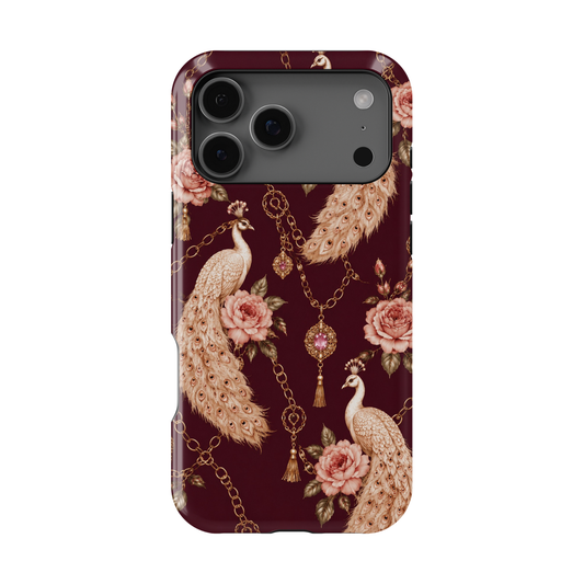 Burgundy Peacock