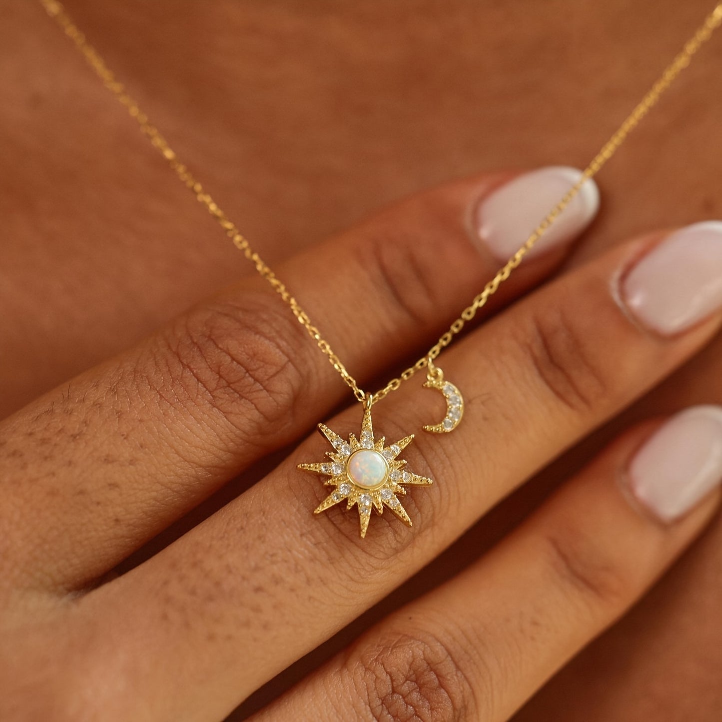 Orbit Star And Moon Necklace