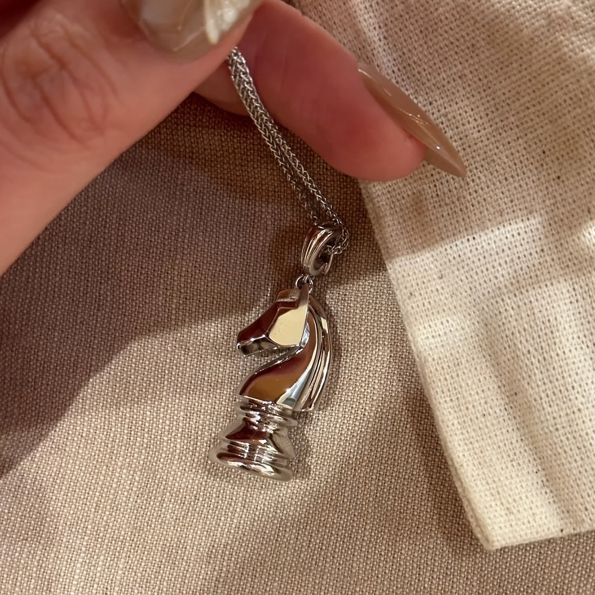 Chess Knight Pendant Necklace