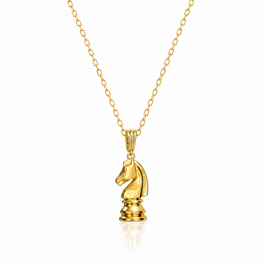 Chess Knight Pendant Necklace