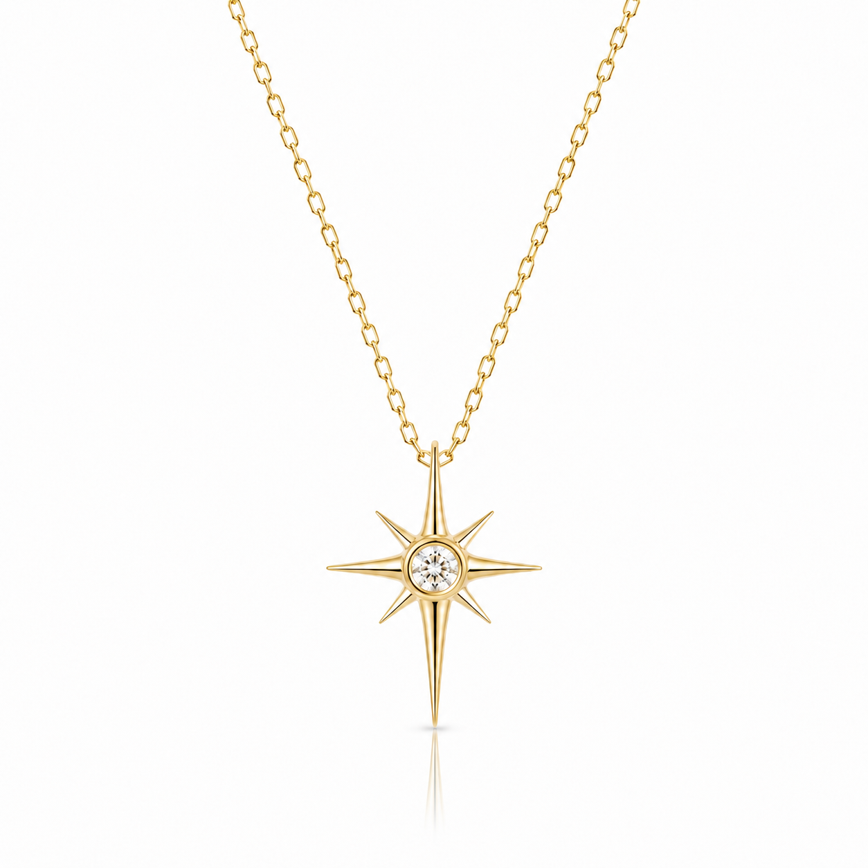 Gold Star Pendant Necklace