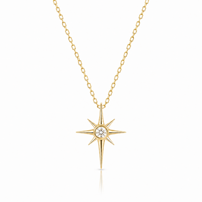 Gold Star Pendant Necklace