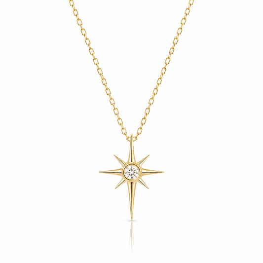 Gold Star Pendant Necklace