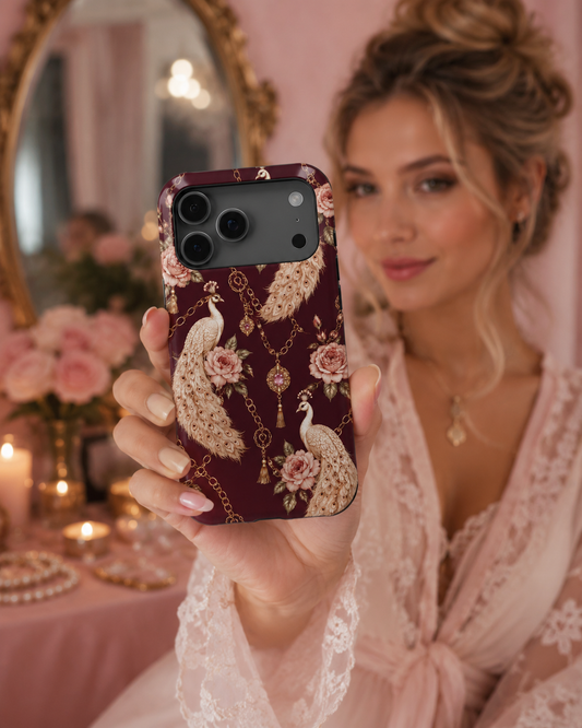 Burgundy Peacock