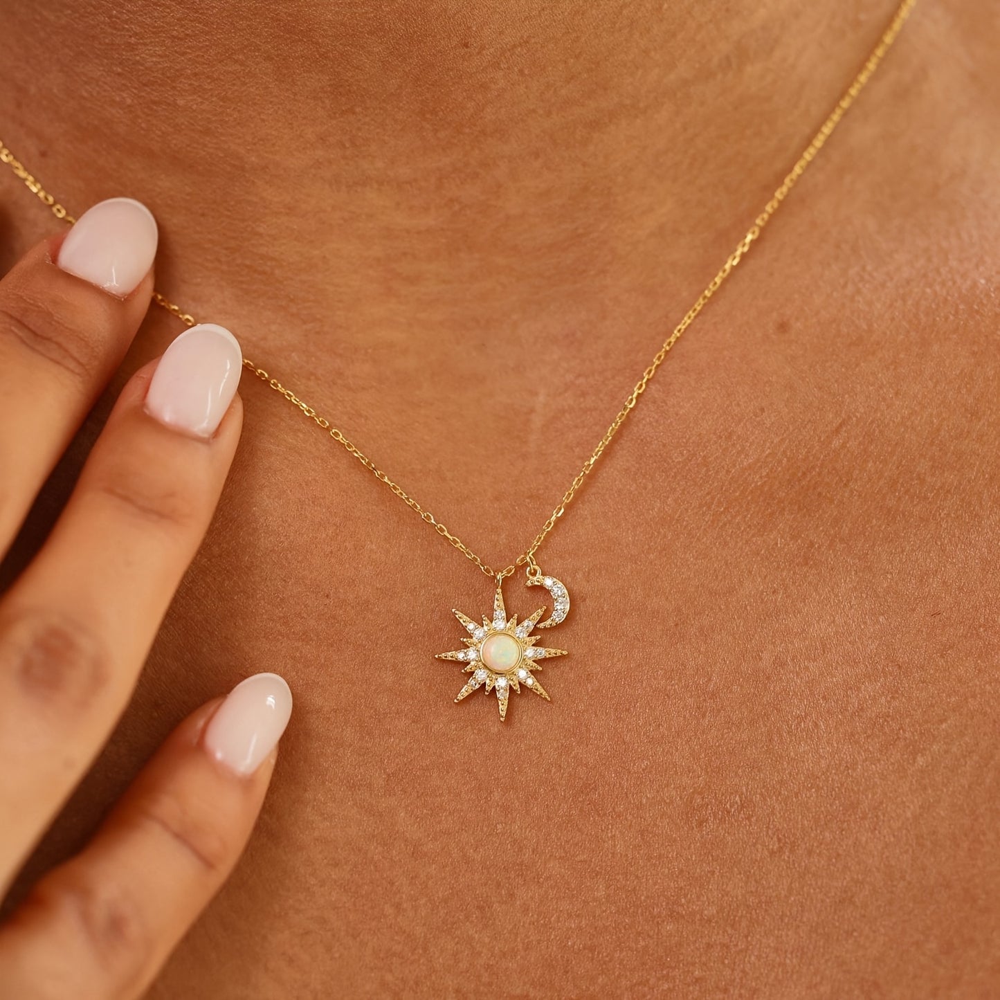 Orbit Star And Moon Necklace